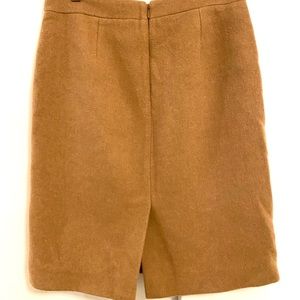 JCrew brown wool pencil skirt